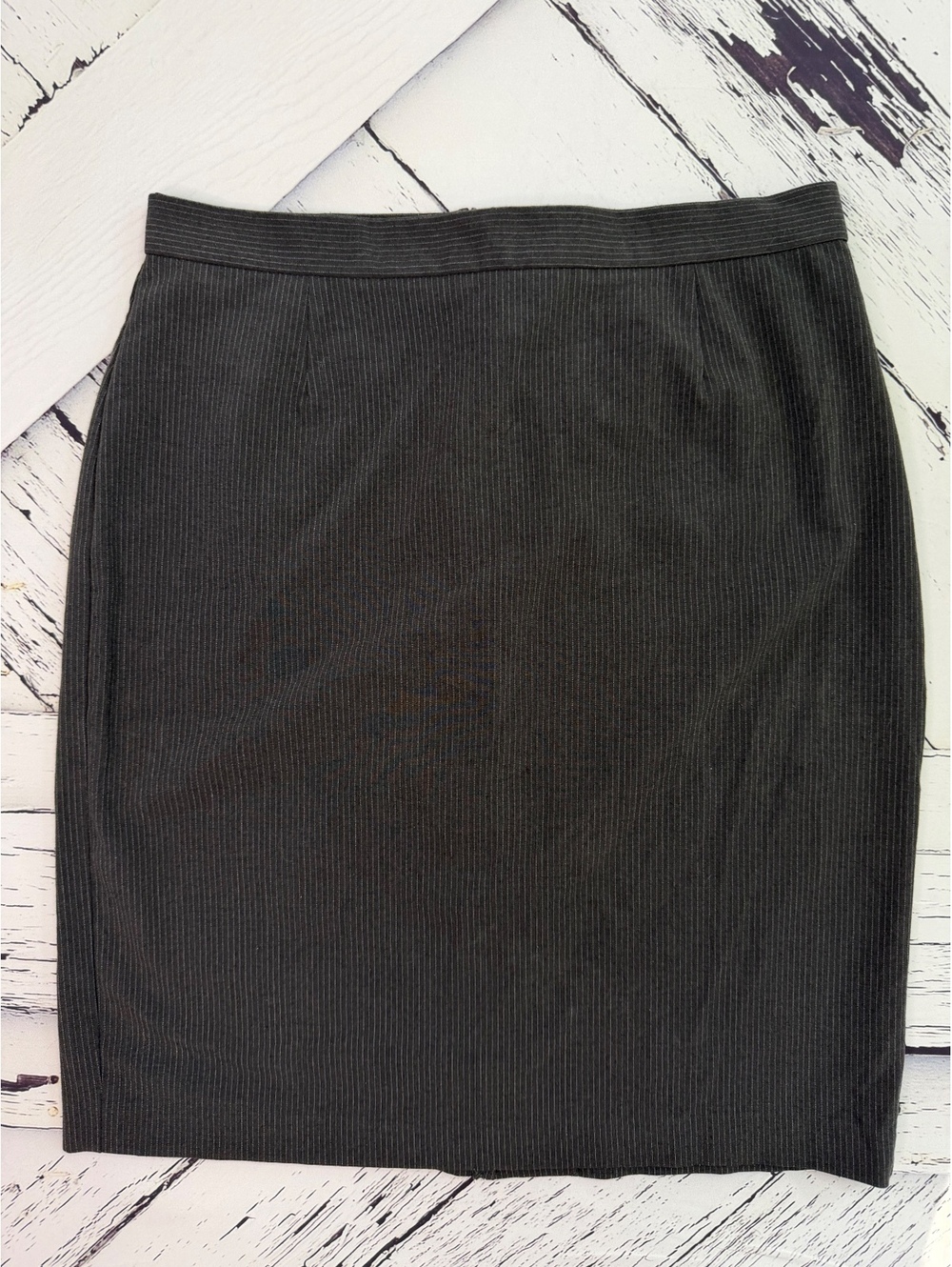 Vintage 90s Briggs Corporate Y2K Grunge Pinstripe Pencil Skirt Women’s 10